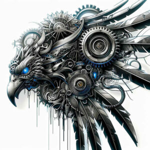 biomechanics tattoo design ideas Realism natural contrast muscle fibers for heel