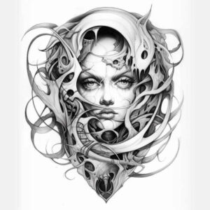 biomechanics tattoo design ideas soft-focus muscle fibers stands for strength