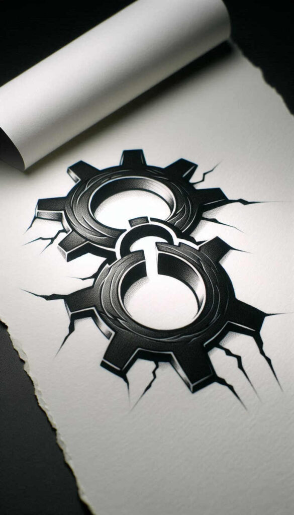 biomechanics tattoo design ideas dramatic lighting muscle fibers symbol of determination