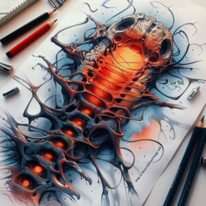 biomechanics tattoo design ideas dynamic shapes muscular structure meaning courage