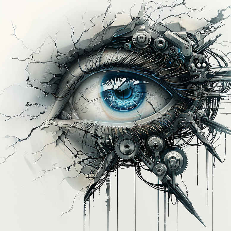 biomechanics tattoo design ideas Realism reflection effect muscular structure symbol of courage