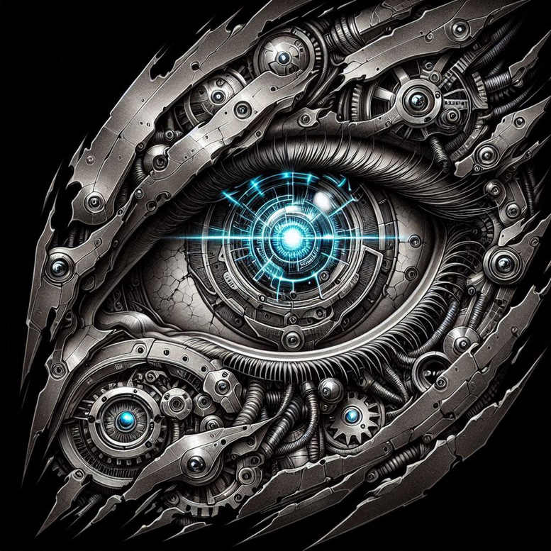 biomechanics tattoo design ideas bold highlights organic forms for forearm