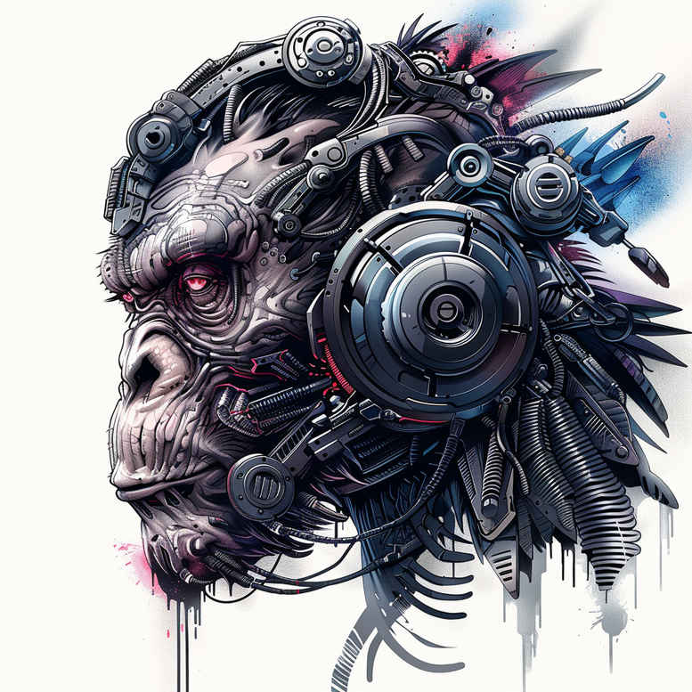 biomechanics tattoo design ideas precise lines organic-mechanical blend for forearm