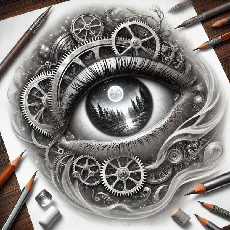biomechanics tattoo design ideas geometric precision lines embodying determination