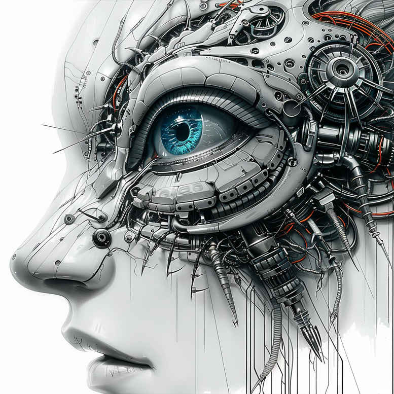 biomechanics tattoo design ideas strong contrast precision lines for wrist side