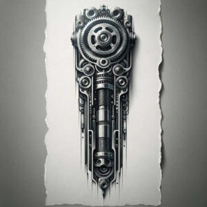 biomechanics tattoo design ideas Realism detail accuracy realistic muscle for chest