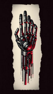 biomechanics tattoo design ideas esoteric symbolism robotic detail embodying determination