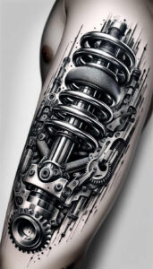 biomechanics tattoo design ideas decorative detail robotic style embodying resilience