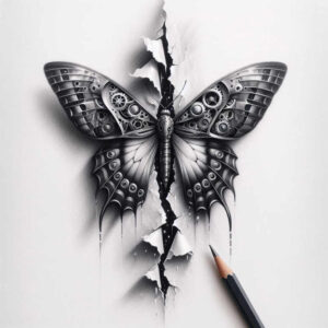 biomechanics tattoo design ideas Realism color precision robotic style for wrist