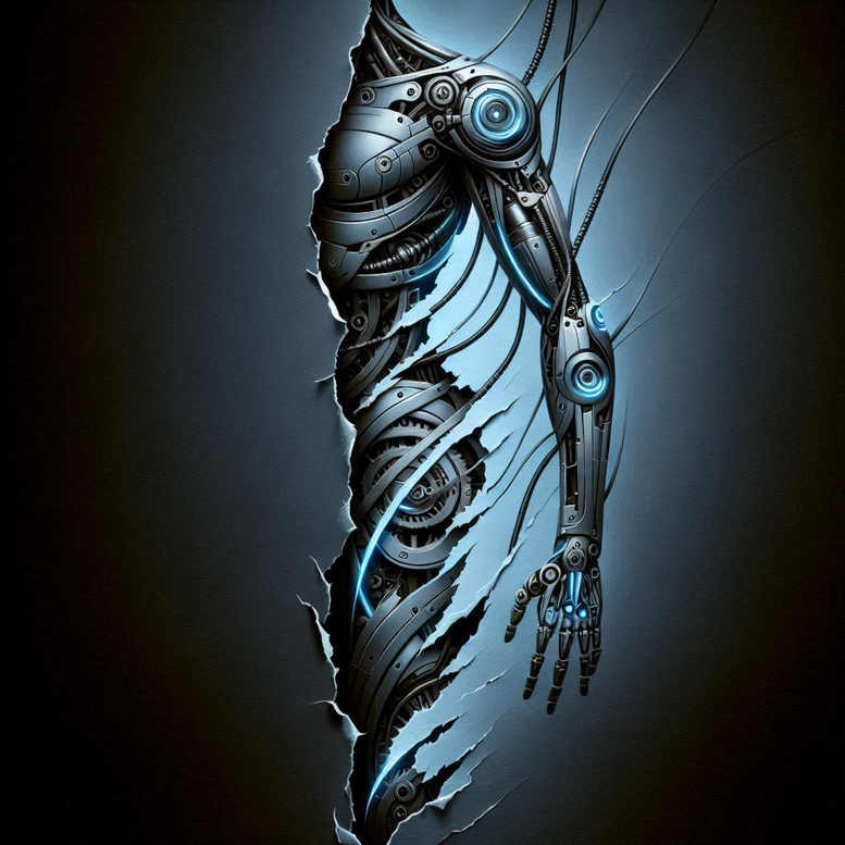 biomechanics tattoo design ideas classic composition tendons for lower thigh