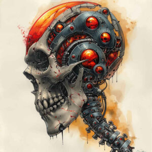 biomechanics tattoo design ideas intricate tension effects symbol of courage