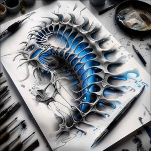 biomechanics tattoo design ideas form fidelity tension lines represents resilience