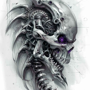 biomechanics-tattoo-designs-ideas-ai-generated--bearings-modern-classic-for-knee