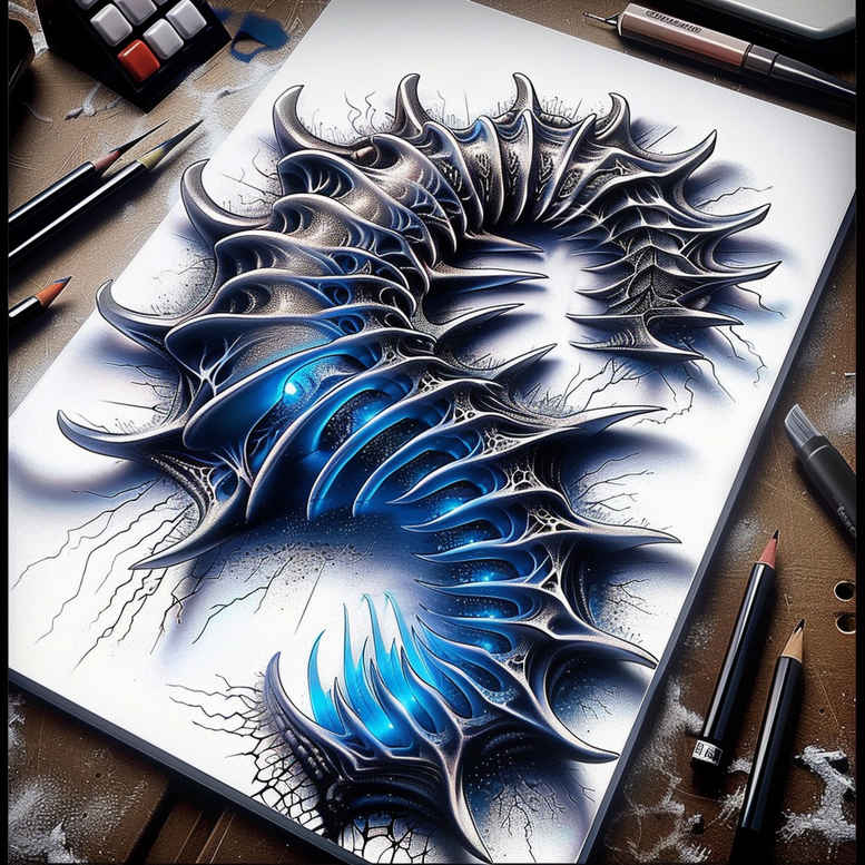 biomechanics-tattoo-designs-ideas-ai-generated--chains-classic-motifs-for-scapula