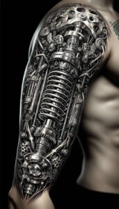 biomechanics-tattoo-designs-ideas-ai-generated--clutches-realism-realistic-perspective-for-lower-leg