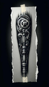 biomechanics-tattoo-designs-ideas-ai-generated--gears-surrealism-unconscious-imagery-for-lower-chest