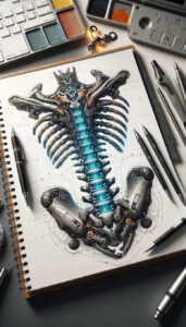 biomechanics-tattoo-designs-ideas-ai-generated--pistons-realism-reflection-effect-for-upper-arm