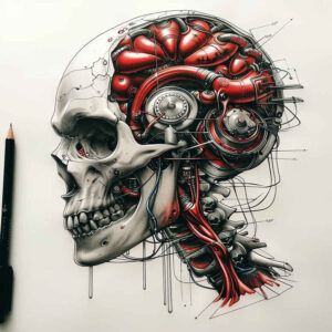 biomechanics-tattoo-designs-ideas-ai-generated--shock-absorbers-color-depth-for-calf