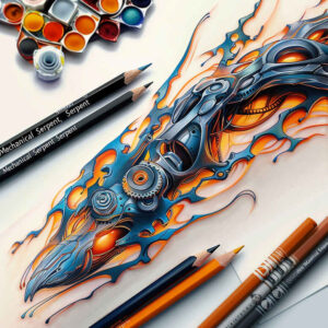 biomechanics-tattoo-designs-ideas-ai-generated--springs-layered-fill-for-ankle