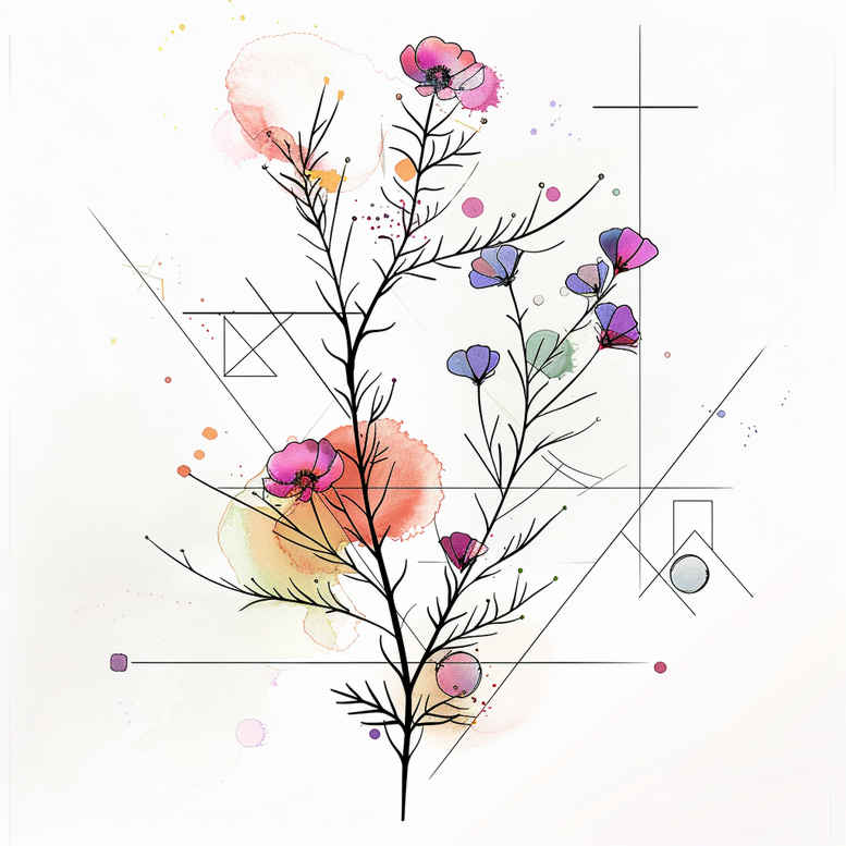 organic-structure – tattoo design ideas free ai generated – loose-contour – deformed – Gallery: upload-inkby-ai