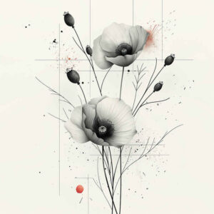 recoloring – tattoo design ideas free ai generated – centerpiece – surrealism-blurred-boundaries – Gallery: upload-inkby-ai
