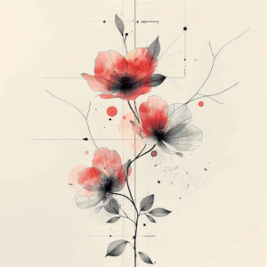 branch-detail – tattoo design ideas free ai generated – tiny-tattoo – for-foot – Gallery: branches-inkby-ai