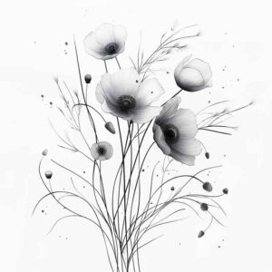 skin-texture – tattoo design ideas free ai generated – paint-splatter – for-lower-thigh – Gallery: upload-inkby-ai