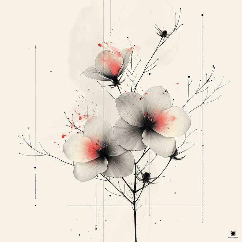 calm-branch – tattoo design ideas free ai generated – tiny-tattoo – for-calf – Gallery: branches-inkby-ai