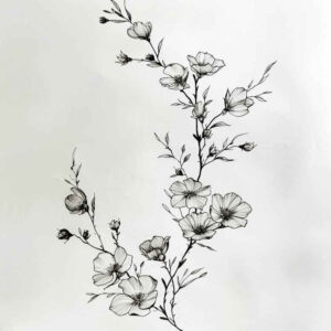detailed-symmetry – tattoo design ideas free ai generated – calm-mind – for-behind-ear – Gallery: upload-inkby-ai