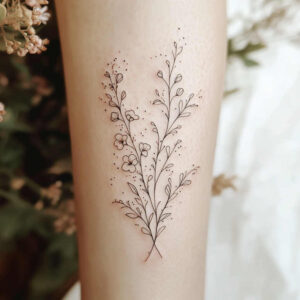 clean-lines – tattoo design ideas free ai generated – gentle-bleed – for-upper-thigh – Gallery: upload-inkby-ai