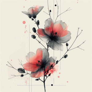 delicate-twig – tattoo design ideas free ai generated – dotwork – for-shin – Gallery: branches-inkby-ai