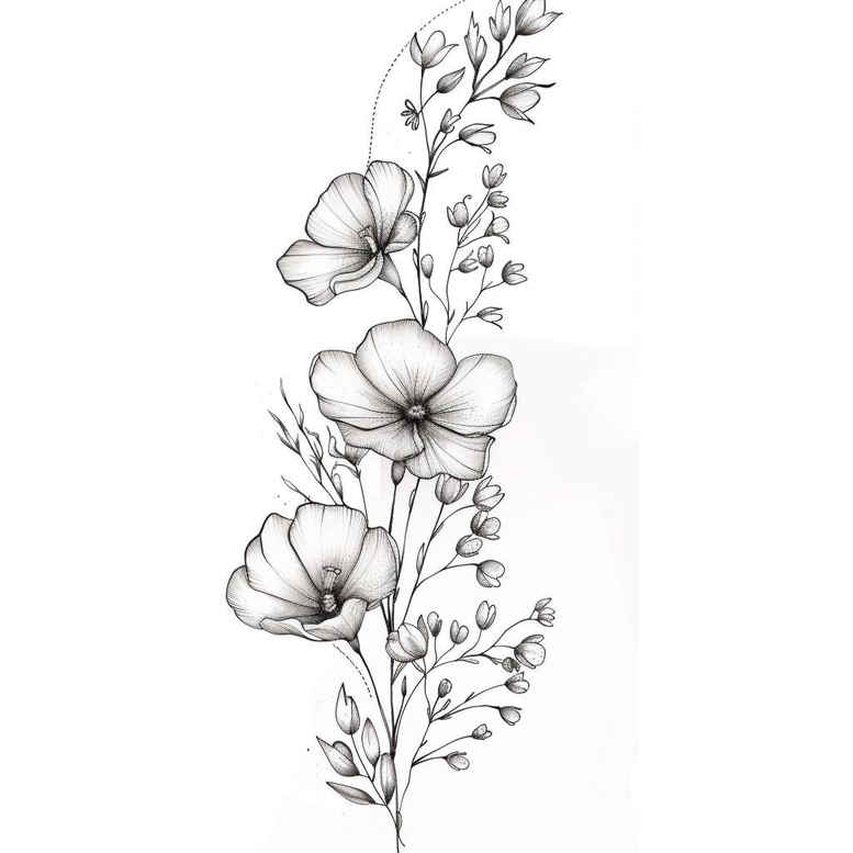 basic-sketch – tattoo design ideas free ai generated – angelic-presence – for-full-back – Gallery: upload-inkby-ai
