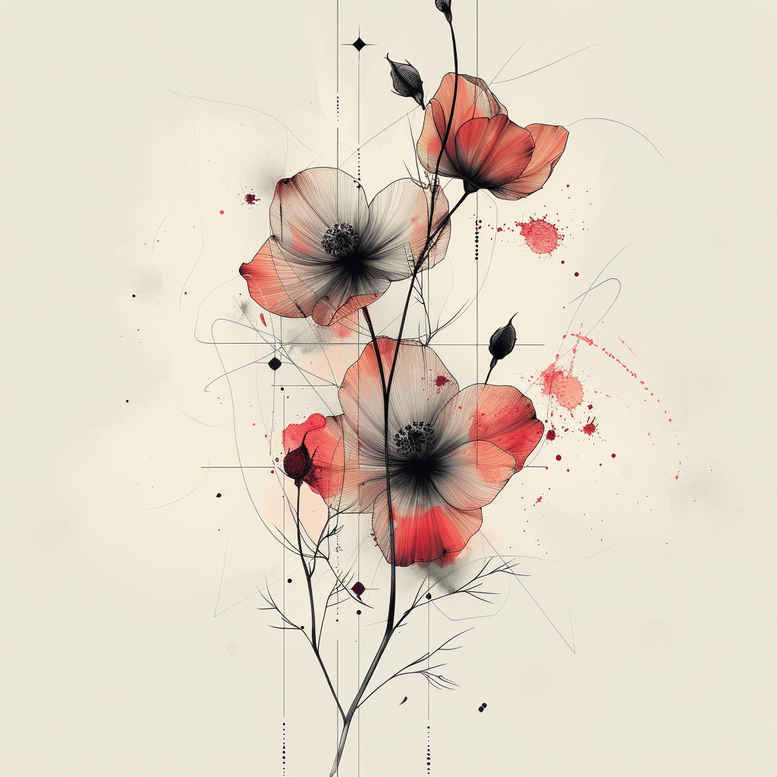 fine-line-branch – tattoo design ideas free ai generated – refined – for-upper-shoulder – Gallery: branches-inkby-ai