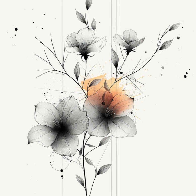 minimalist-branch – tattoo design ideas free ai generated – pure-motif – for-fingers – Gallery: branches-inkby-ai