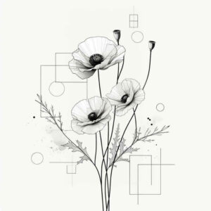 geometric-weave – tattoo design ideas free ai generated – strategic-shading – for-upper-chest – Gallery: upload-inkby-ai
