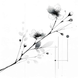 minimalist-twig – tattoo design ideas free ai generated – subtle – for-stomach – Gallery: branches-inkby-ai