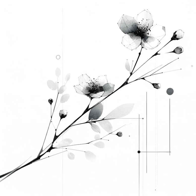 minimalist-twig – tattoo design ideas free ai generated – subtle – for-stomach – Gallery: branches-inkby-ai