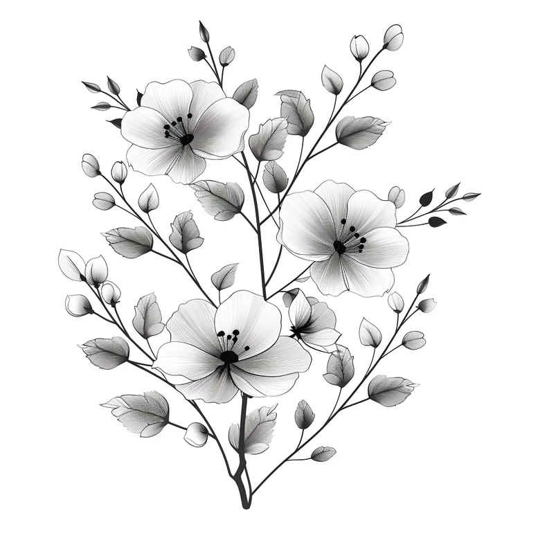 smoky-color – tattoo design ideas free ai generated – connected-dots – dense-fill – Gallery: upload-inkby-ai