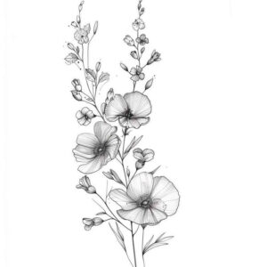 bleeding-color – tattoo design ideas free ai generated – open-outline – for-calf – Gallery: upload-inkby-ai