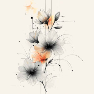 ornamental-branch – tattoo design ideas free ai generated – gentle-angle – for-outer-arm – Gallery: branches-inkby-ai
