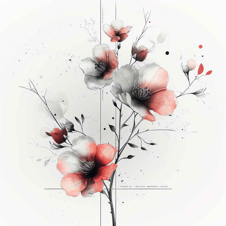 ornamental-branch – tattoo design ideas free ai generated – refined-ink – for-outer-arm – Gallery: branches-inkby-ai