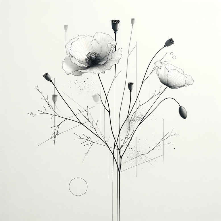 quiet-branch – tattoo design ideas free ai generated – simple-form – for-hand – Gallery: branches-inkby-ai