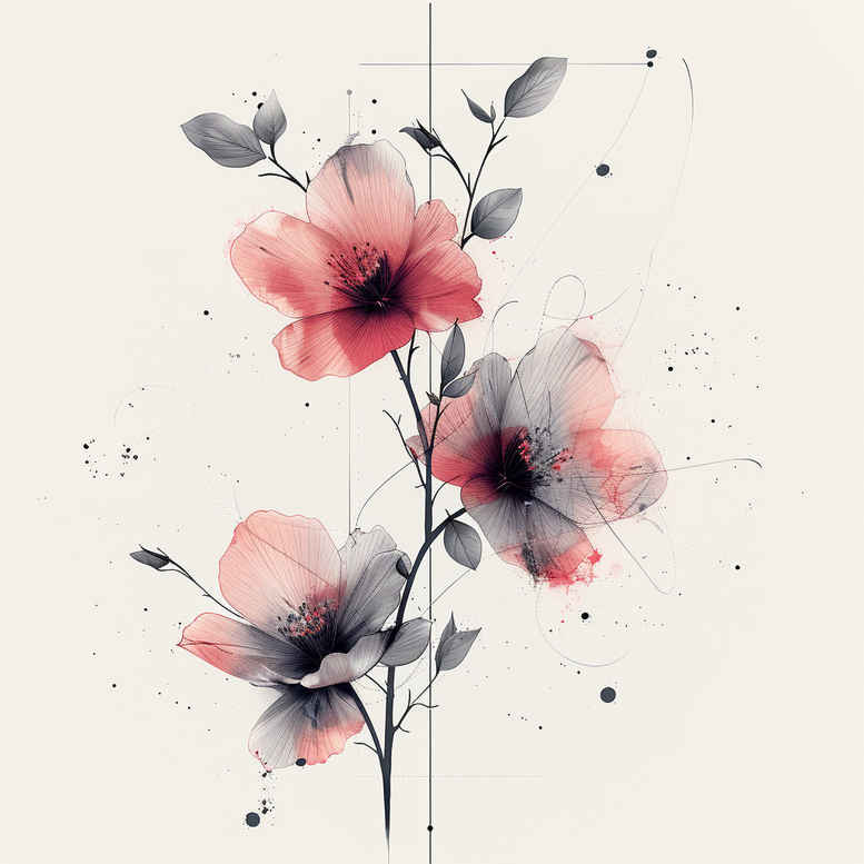 simple-branch – tattoo design ideas free ai generated – micro-line – for-triceps – Gallery: branches-inkby-ai
