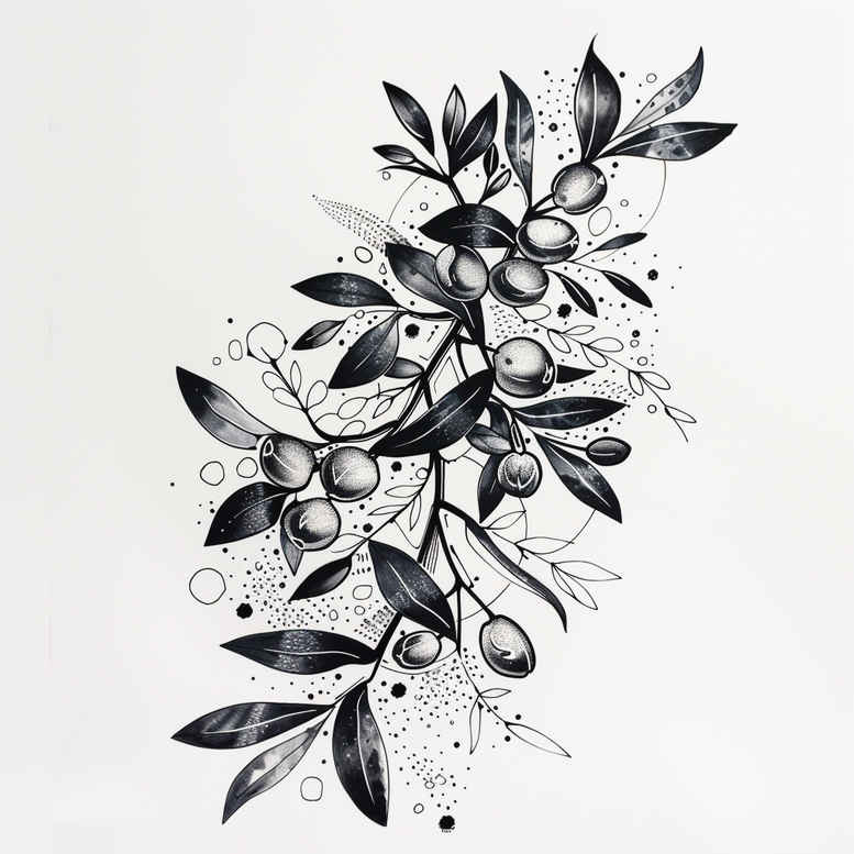 slender-twig – tattoo design ideas free ai generated – precise – for-heel – Gallery: branches-inkby-ai