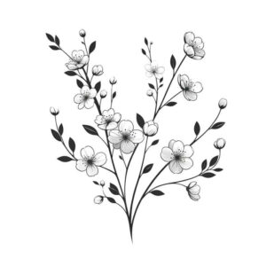 soft-branch – tattoo design ideas free ai generated – slender – for-sternum – Gallery: branches-inkby-ai