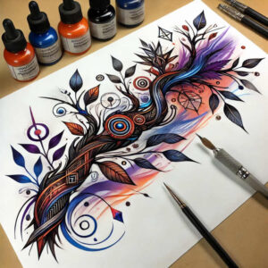 branches tattoo design ideas micro design fine detail represents resilience