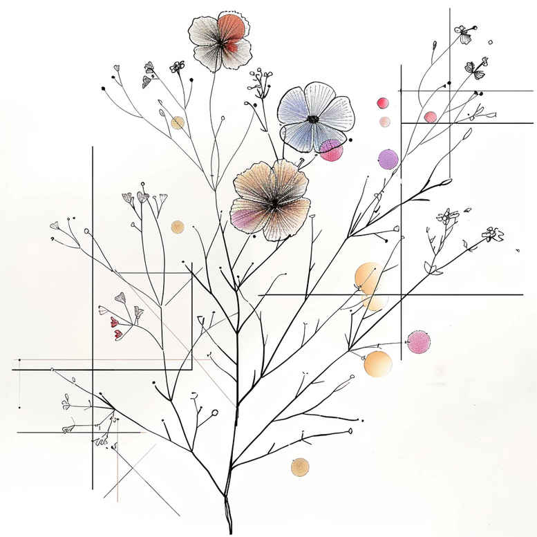 branches tattoo design ideas open space fine line work for hand