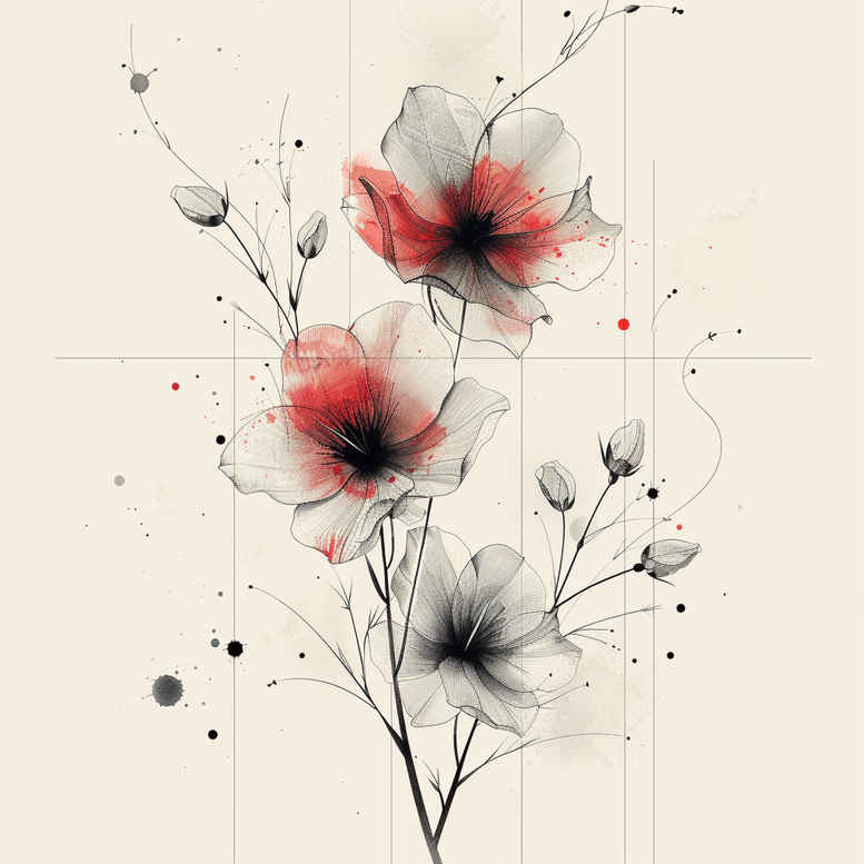 branches tattoo design ideas soft curve fine line work symbol of resilience