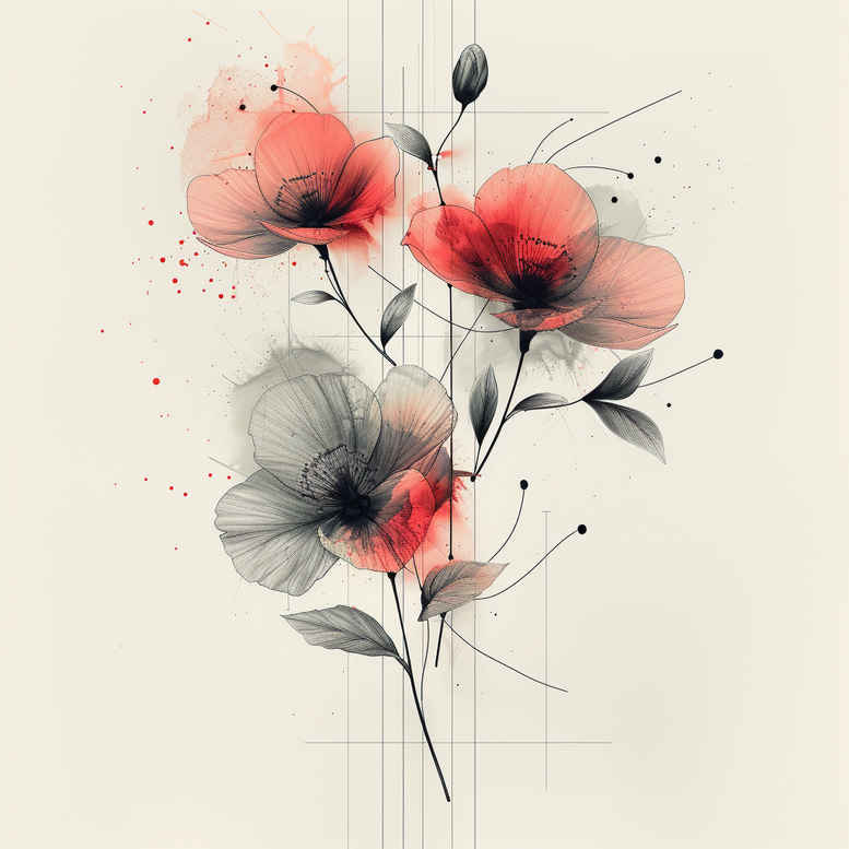 branches tattoo design ideas no background flowing branches for sternum