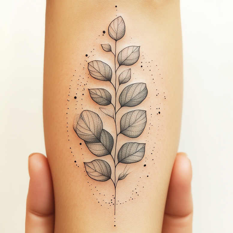 branches tattoo design ideas miniature flowing branches symbolising resilience